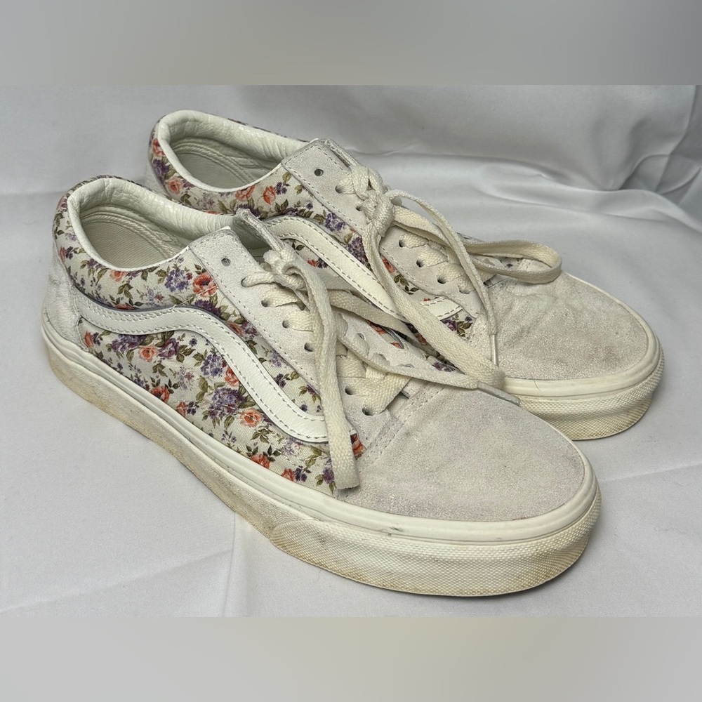 Women’s Floral Van’s Old Skool